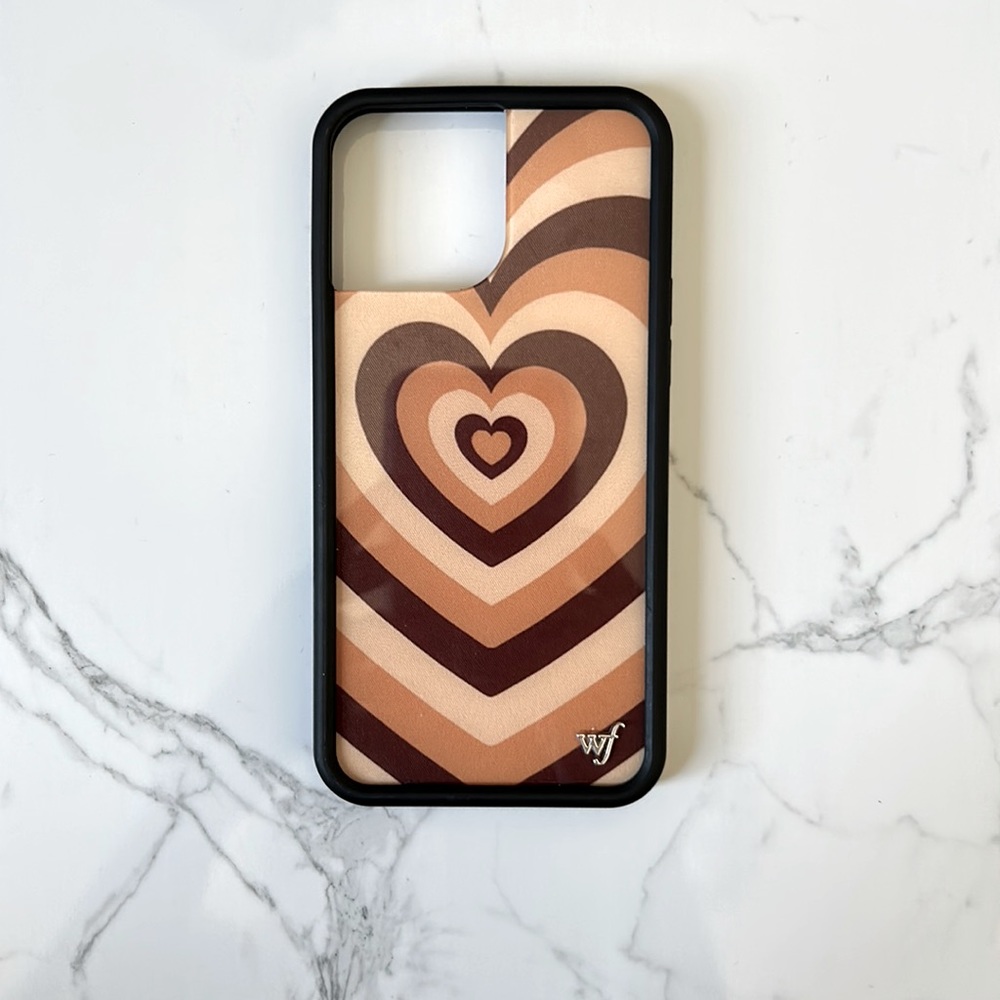 iPhone 13 Pro Max wildflower case in latte love